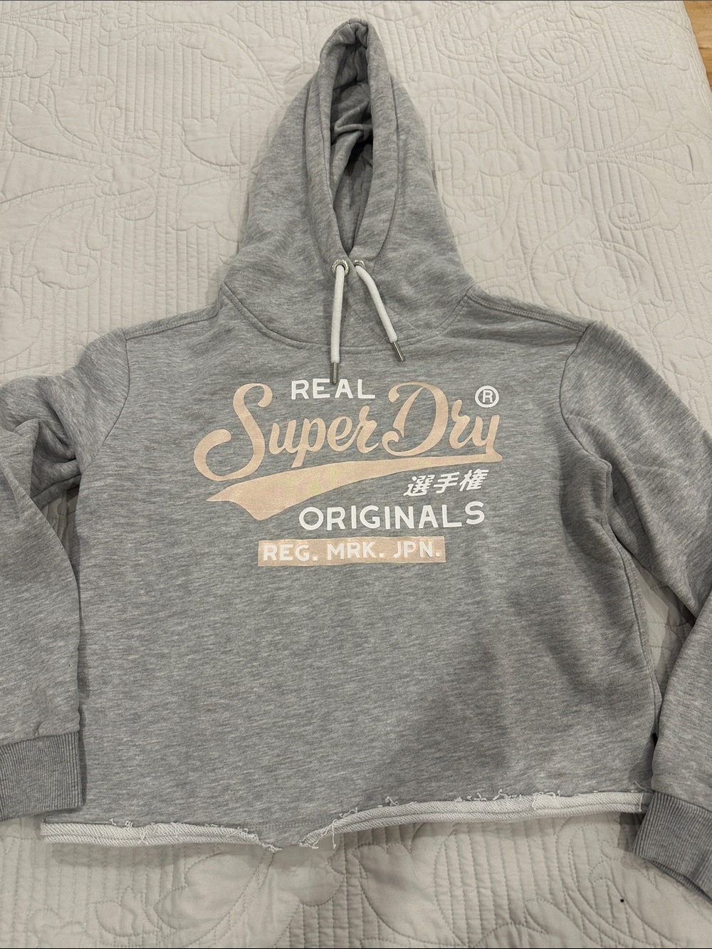 Superdry Originals Women's Gray Hoodie Sweatshirt